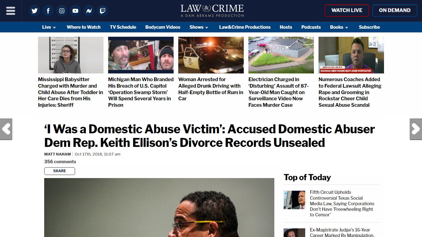 Keith Ellison's Divorce Records Unsealed | Law & Crime