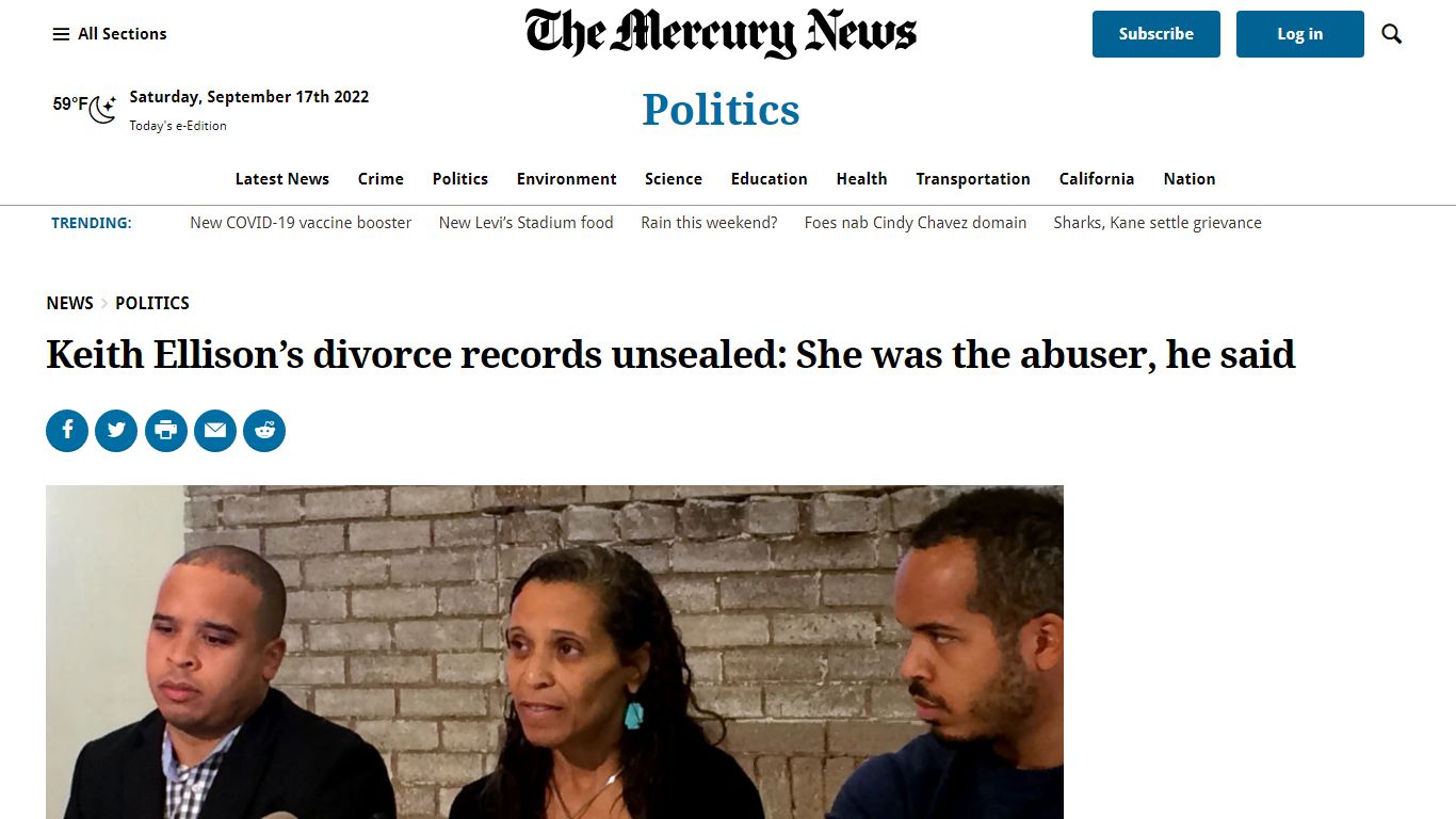 Keith Ellison's divorce records unsealed, over ex-wife's objections